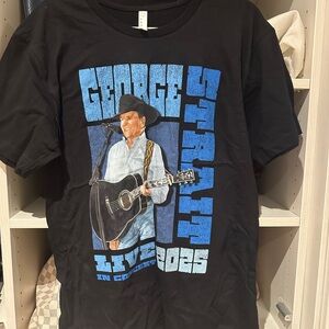 George Strait Concert Black Graphic T-Shirt